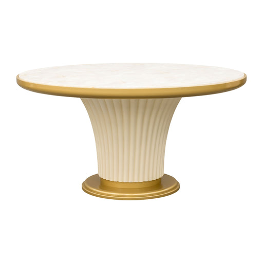 Scotts Square - Round Dining Table - Light Champagne Michael Amini