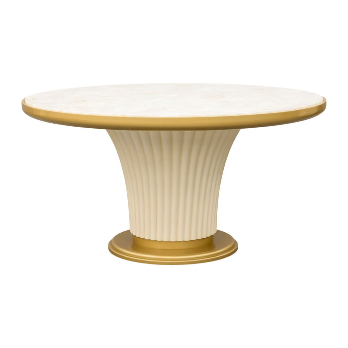 Scotts Square - Round Dining Table - Light Champagne