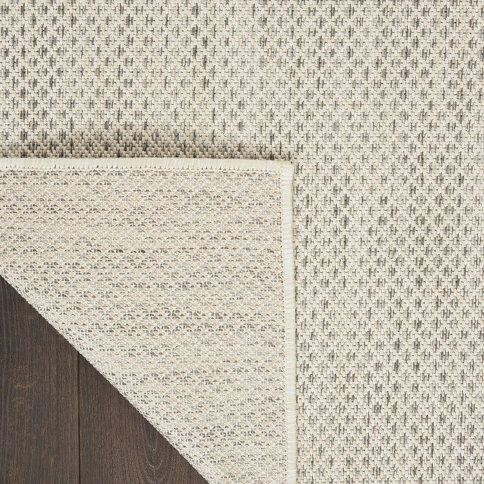 5' X 7' Geometric Power Loom Area Rug - Ivory