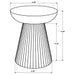 Waters - Round Accent Side Table - Honey Furniture Max