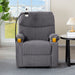 Adjustable Manual Recliner, Ergonomic Lounge Chair With Phone Holder And 2 Cup Holders Home Essentials