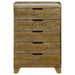 Packard - 5 Drawer Chest - Oak Furniture Max