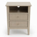 Fluted Nightstand With 2 Drawers Home Essentials