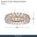 Michael Amini Lighting - Bouquet Round 32" Crystal Chandelier - Gold Michael Amini