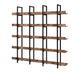 Vintage Industrial 5 Tier Bookcase Hearth and Haven
