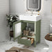 Bathroom Vanity With Ceramic Sink And Ample Storage, Ideal For Small Bathrooms Hearth and Haven