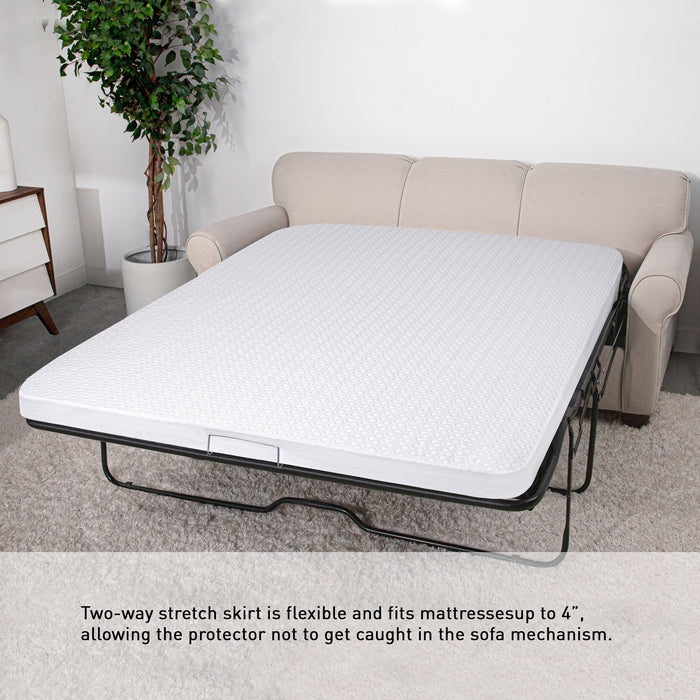 Dri-Tec - Queen X-Wide Sofa Bed Mattress Protector - White Bedgear