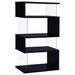 Elias - 4 Shelf Bookshelf With Zigzag Design Furniture Max