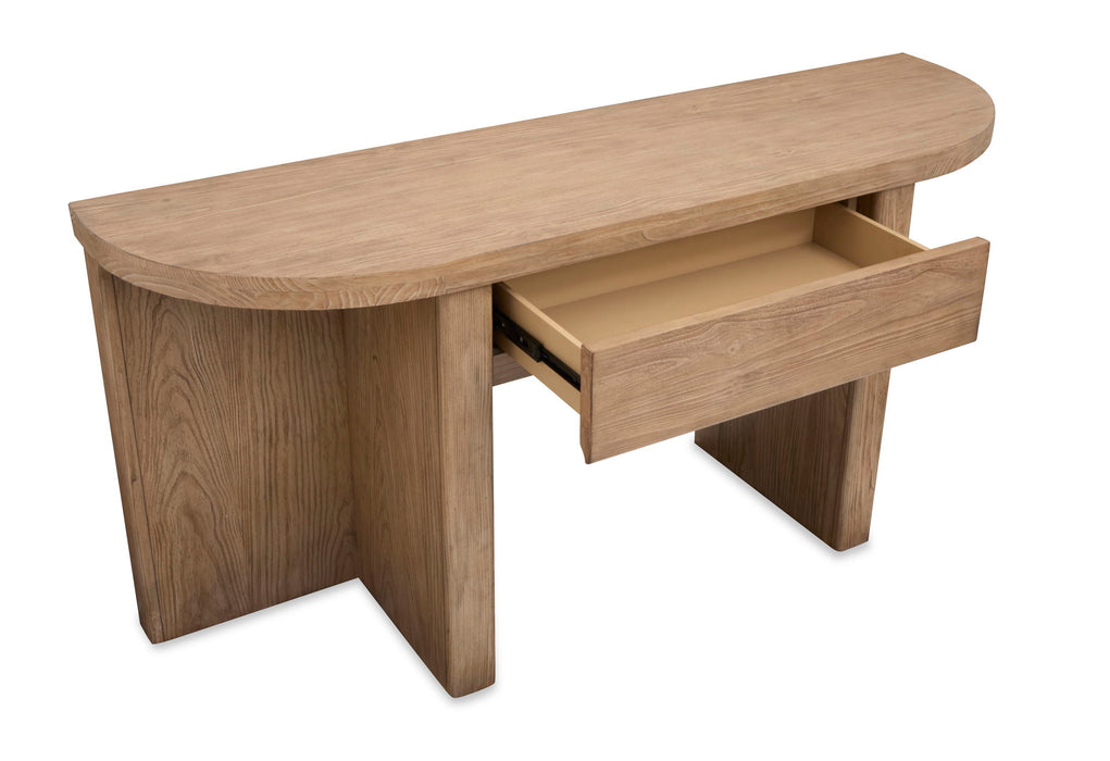 Hayden - Demilune Sofa Table - Golden Oat Magnussen Furniture
