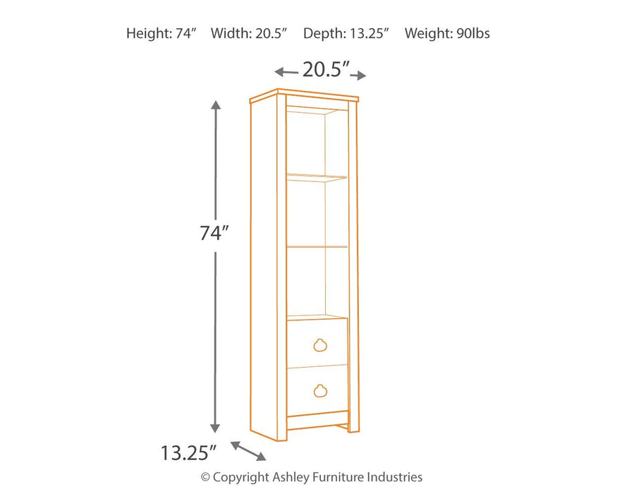 Willowton - Pier - 2 Shelves - Whitewash Signature Design by Ashley®
