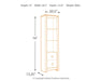 Willowton - Pier - 2 Shelves - Whitewash Signature Design by Ashley®