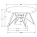 Royceton - Top Dining Table Industrial Round Dining Table - Gray / Black Furniture Max