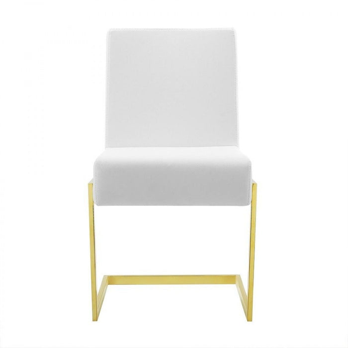 Modern Dining Chairs (Set of 2) - White Gold