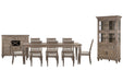 Lancaster - 11 Piece Extendable Rectangular Dining Table Set Magnussen Furniture