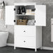 Bathroom Storage Cabinet With 2 Doors And Drawers, Adjustable Shelf Hearth and Haven