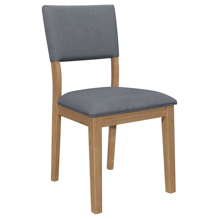 Topeka - Upholstered Dining Side Chair (Set of 2) - Brown Furniture Max