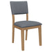 Topeka - Upholstered Dining Side Chair (Set of 2) - Brown Furniture Max