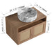 Bathroom Vanity With Art Sink, 2 Soft Close Doors, Float Mounting Design Home Essentials