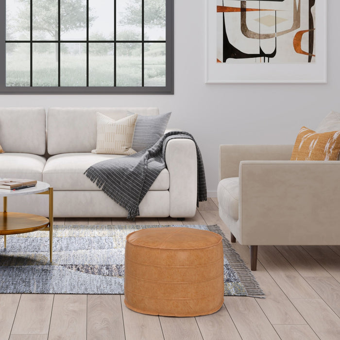 Brody - Round Pouf Simpli-Home