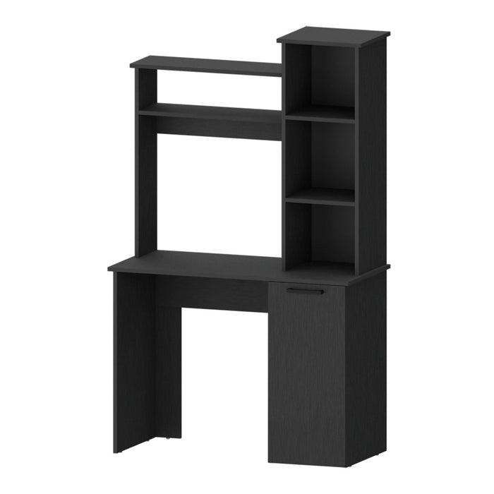 39" Computer Desk With Hutch - Black