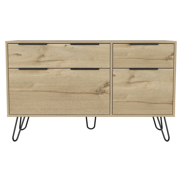 Four Drawer Double Dresser - Natural
