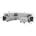 Giza - Modular Sectional Sofa With Sleeper, Storage, USB Charging - Gray Matrix Furniture Group