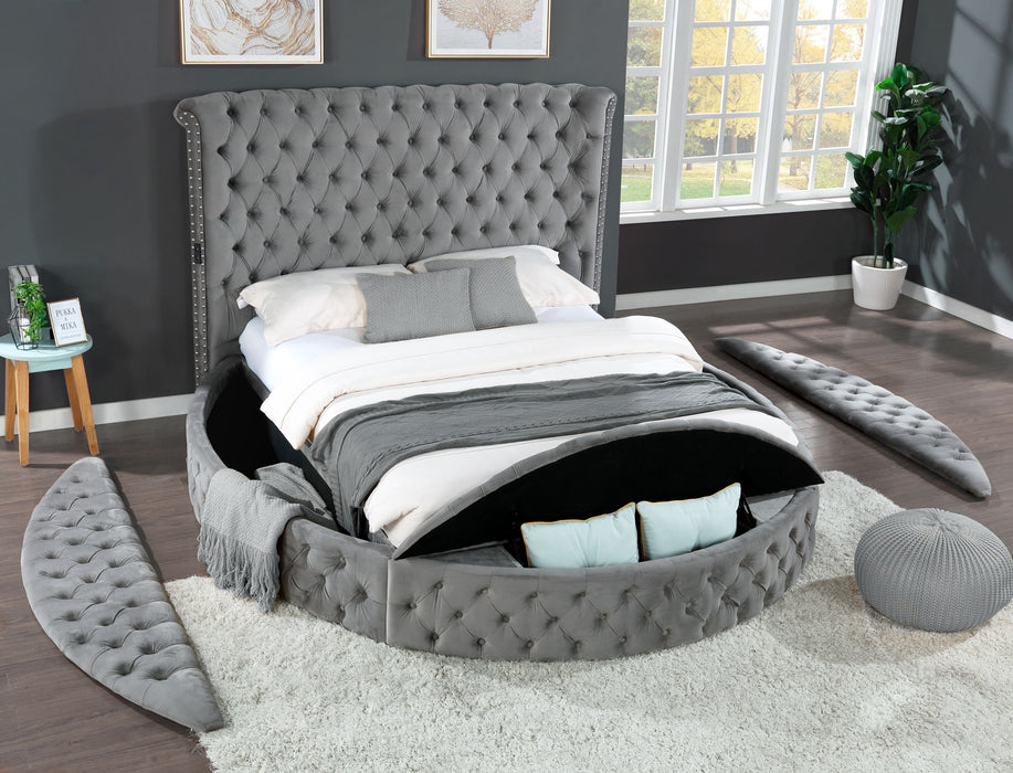 King 5 Piece Bedroom Set Made - Gray Matrix Furniture Group