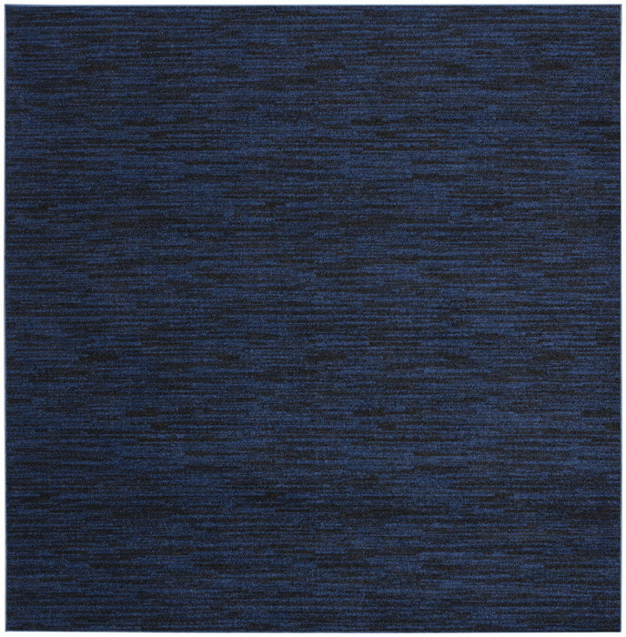 7' Square Indoor / Outdoor Area Rug - Midnight Blue