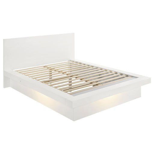 Tokyo - LED Panel Bed With Structured Headboard Furniture Max