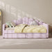 Shell Shaped Upholstered Daybed Frame With Slats Dreamland