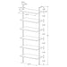 Christy - Owens - 6 Shelf Wall Bookshelf - Walnut Furniture Max