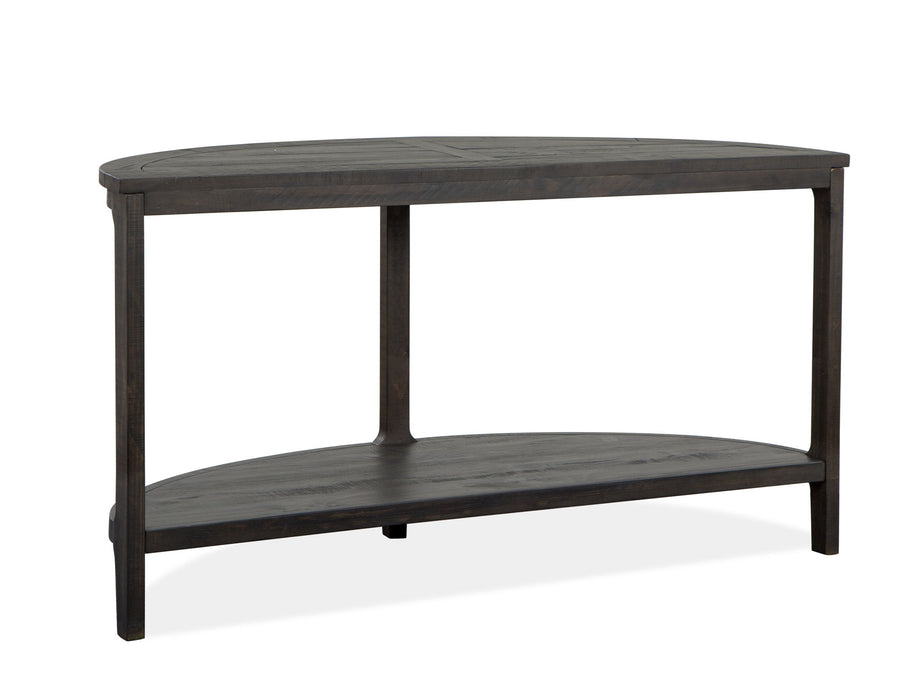 Boswell - Demilune Sofa Table - Peppercorn Magnussen Furniture