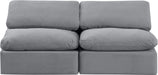 Indulge - Velvet 2 Seat Modular Armless Sofa Meridian Furniture