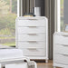 Bedroom Chest With 5 Drawers Storage Furniture - White Home Essentials