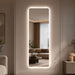 LED Full Length Mirror With Frosted Edge Lighting, 3 Color Temperatures Daily Nest