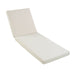 Outdoor Chaise Lounge Cushion Only, Water-Resistant Patio Lounge Chair Cushion With Removable Cover Noble House