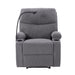 Adjustable Manual Recliner, Ergonomic Lounge Chair With Phone Holder And 2 Cup Holders Home Essentials