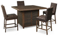 Paradise Trail - Outdoor Fire Pit Table Set Signature Design by Ashley®