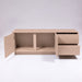 TV Stand For TVs Up To 60" With 2 Doors And 2 Drawers - Natural Walnut Home Essentials