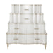 London Place - 6-Drawer Tiered Chest - Creamy Pearl Michael Amini