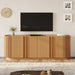 TV Stand With Fluted Tambour Style Door Hearth and Haven