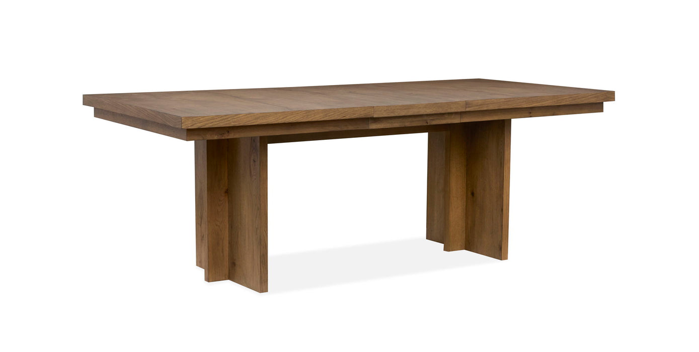 Marcel - Extendable Trestle Dining Table - Harvest Brown Magnussen Furniture