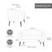 Mini Loveseat, 2 Seater Sofa Home Essentials