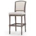 Stool With Upholstered Seat And Back Home Essentials