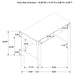 Anser - 2 Drawer Vanity Desk Makeup Table Rounded Design - Black Furniture Max