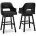 Tallenger - Upholstered Swivel Barstool (Set of 2) Signature Design by Ashley®