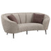 Saanich - Upholstered Curved With Plump Accent Pillows - Beige Furniture Max