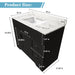 Bathroom Vanity Set, Fluted Cabinet, Soft Close Doors & Drawers, 3 Faucet Holes - Black Home Essentials