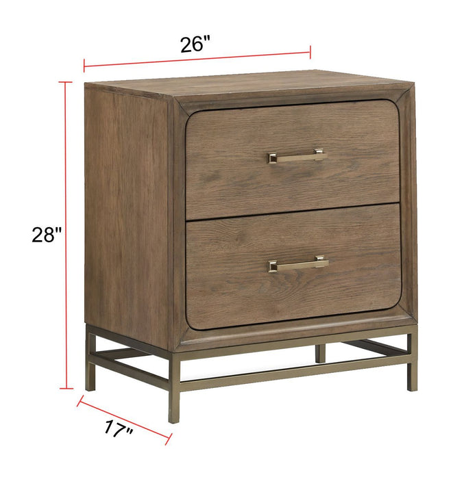 Lindon - Drawer Nightstand - Belgian Wheat Magnussen Furniture