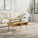 Hunter - Lift Top Coffee With Hidden Storage - Oak Simpli-Home